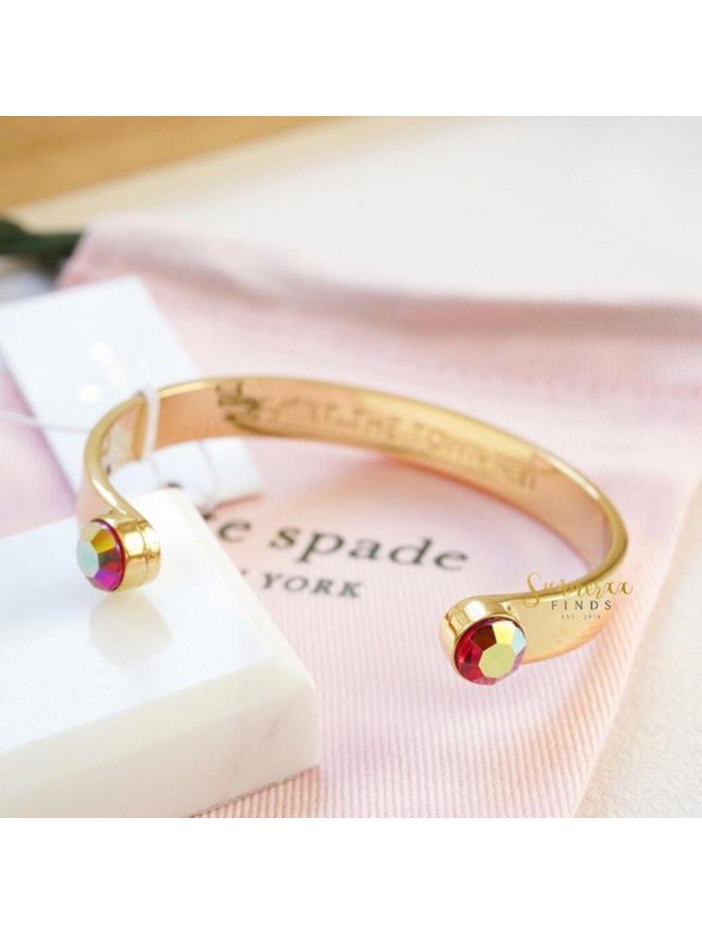 Kate Spade Forever Gems Cuff Bracelet Pink AB